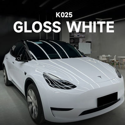 Guter Preis K025 Glanzweiße TPU Farbfarbe Schutzfolie Auto Vollkörperumwicklung Online