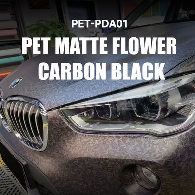 PET-PCA01 PET-Blume Schwarze Kohlenstofffaser PPF-Film