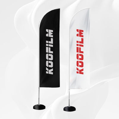 Guter Preis KP06 KOOFILM Oem Services Federfahne Schwarze Federfahne mit KOOFILM Logo.Erhältlich für maßgeschneiderte Lösungen Online
