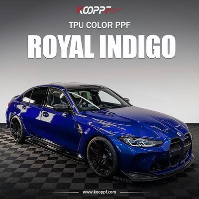 Guter Preis Royal Indigo TPU Autofarbfilm Selbstheilung PPF Wrap 7,5 Millimeter K-022 Online