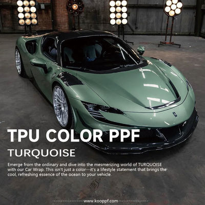Guter Preis K077 Türkis TPU Glitter Diamantfarbe PPF Selbstheilung Vinyl Autowrap Online
