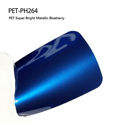Guter Preis PET-PH264 PET Superhell Metallische Blaubeere 7,5 Mil Vinylfolie für Autos Online