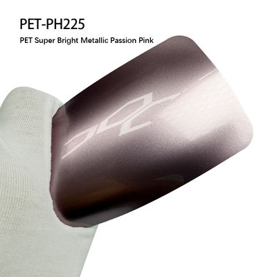 PET-PH225 PET Superhell Metallische Passion Pink 7.5mil Schutzwagenfolie