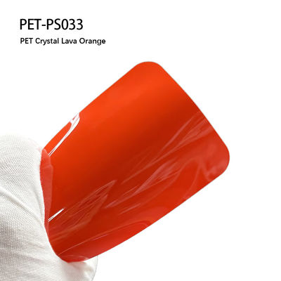 PET-Kristall Lava Orange Vinyl Autowrap Auto PPF Film Körper Aufkleber