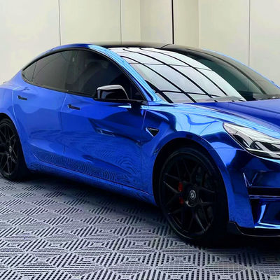 Guter Preis Super Chrom Nile Blau TPU Selbstheilende Auto Farbige PPF Folie Lackschutzfolie Online