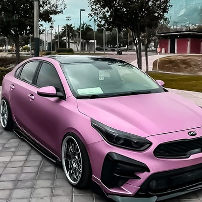 Matte Chrome Metal Magenta Car TPU PPF Matte Wrap Automotive Paint Protection Film