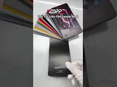 Matte Metall schwarz TPU Farbfarbschutzfilm Vinyl Autoverpackungsfilm 7,5 Millimeter K-089